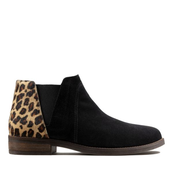 Clarks Womens Demi Beat Ankle Boots Leopard | UK-6742108